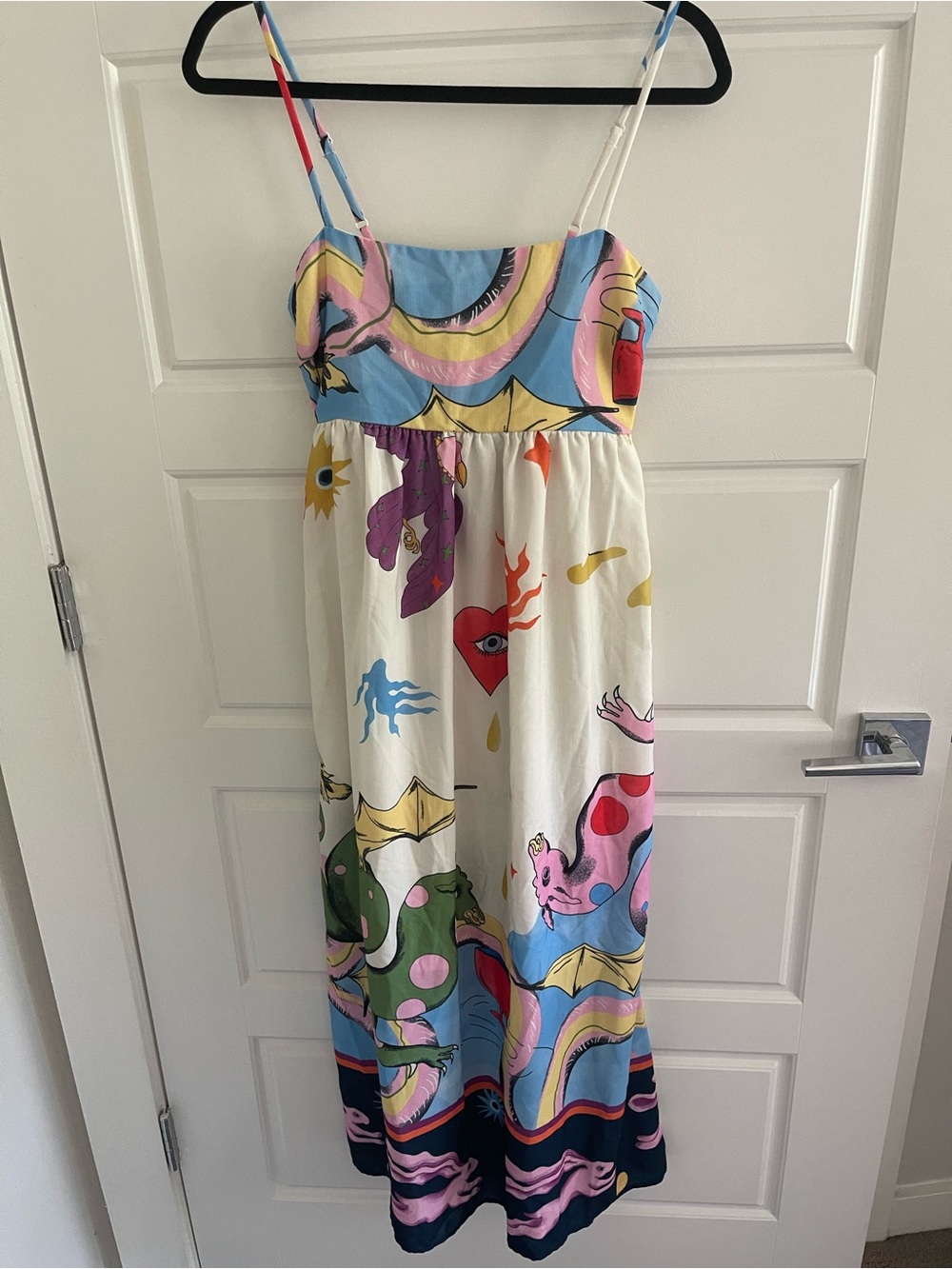 ALEMAIS Inspired Colorful Printed Maxi Dress Size M